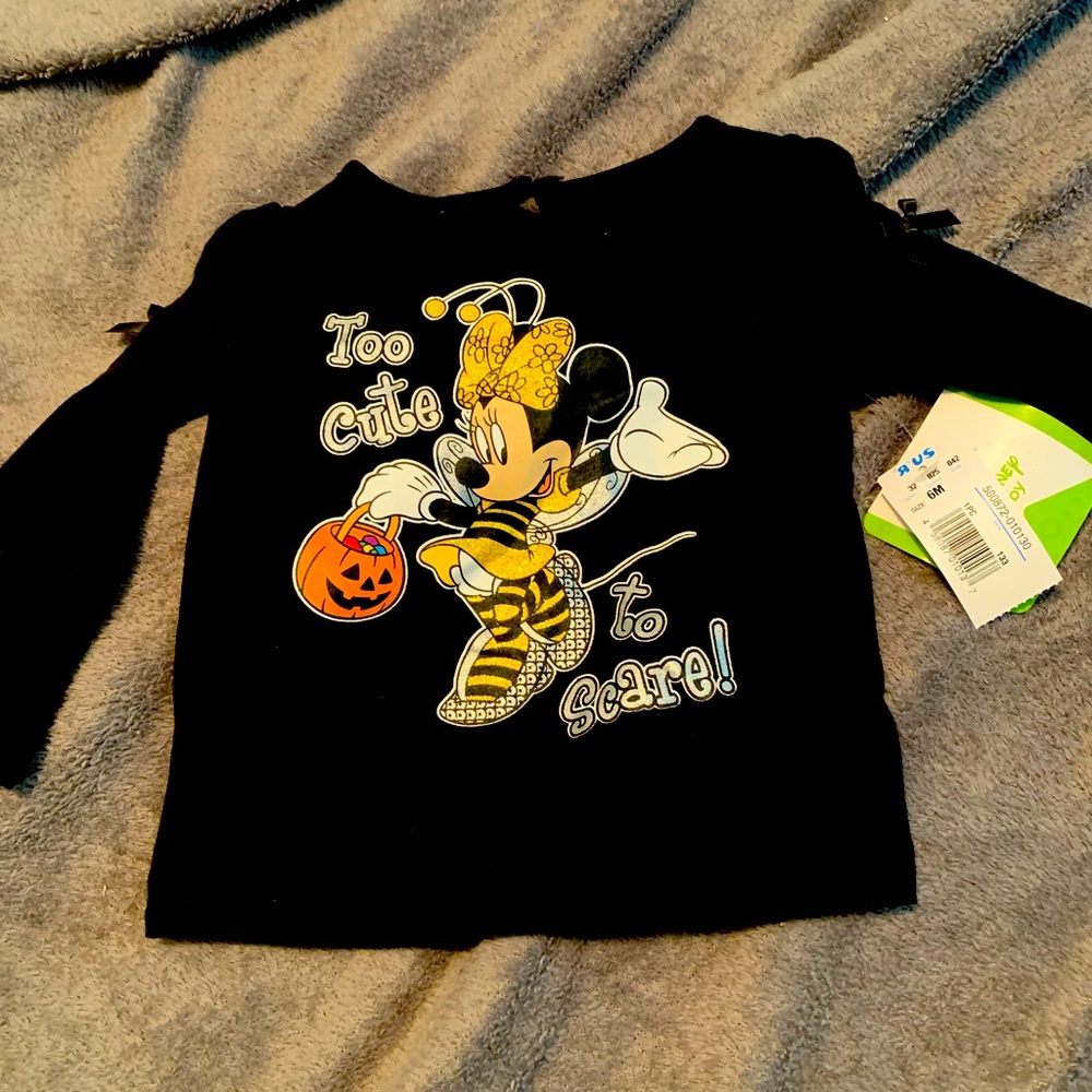 Baby Halloween mini mouse shirt